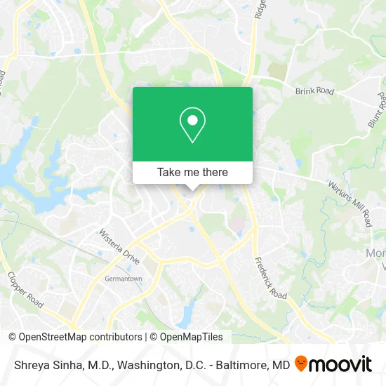 Shreya Sinha, M.D. map