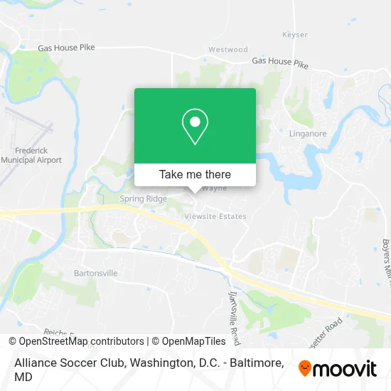 Alliance Soccer Club map