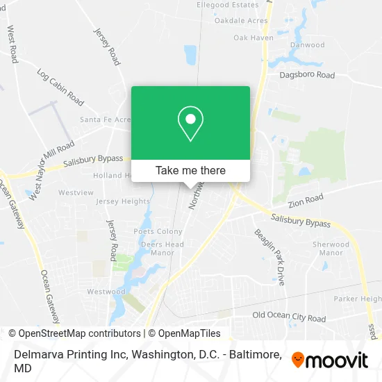 Delmarva Printing Inc map