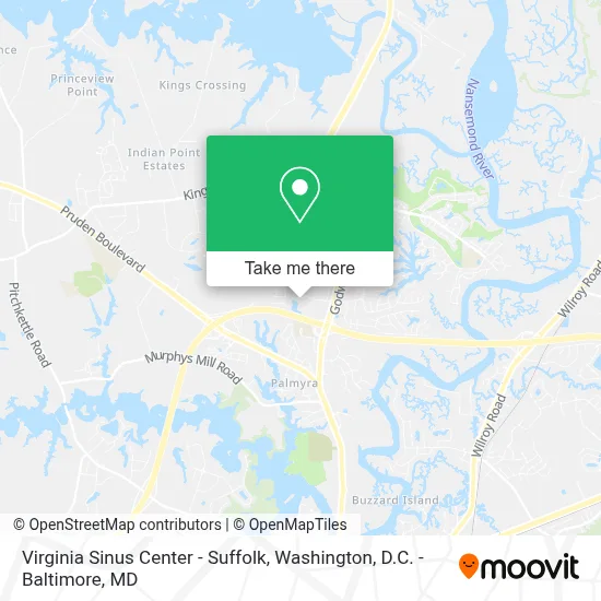Virginia Sinus Center - Suffolk map