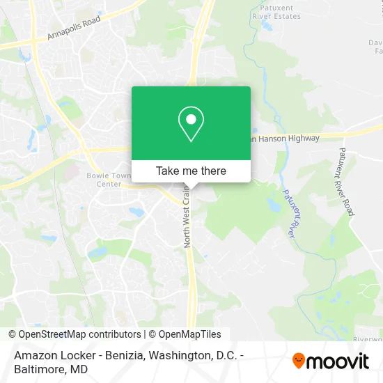 Amazon Locker - Benizia map