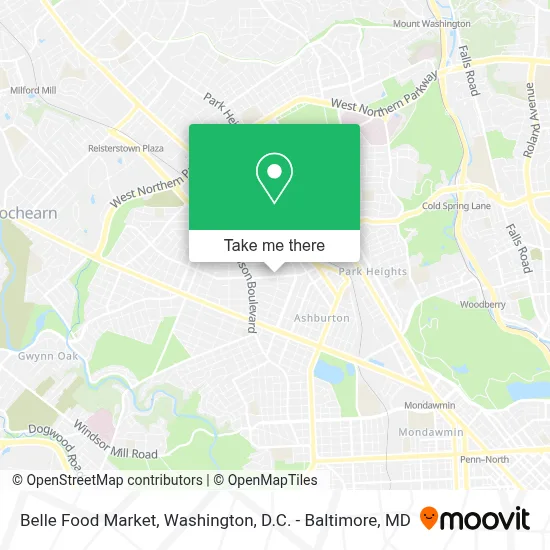 Belle Food Market map