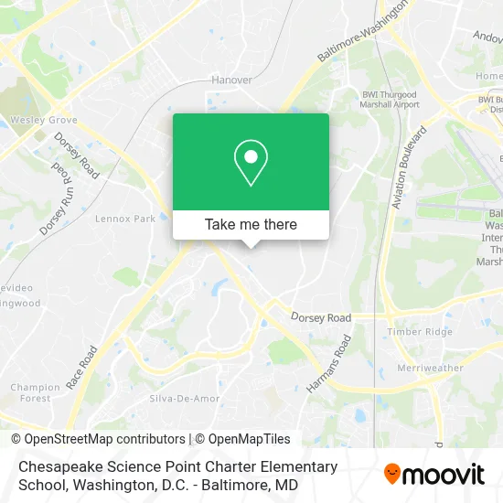 Chesapeake Science Point Charter Elementary School map