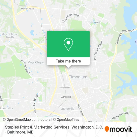 Staples Print & Marketing Services map