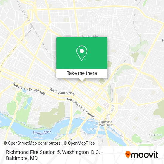 Richmond Fire Station 5 map