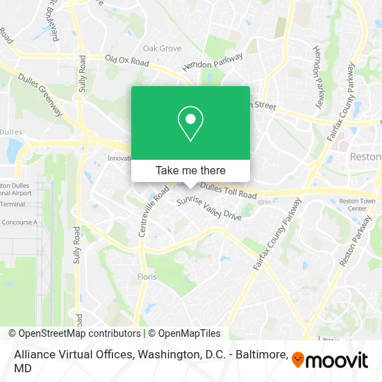 Alliance Virtual Offices map