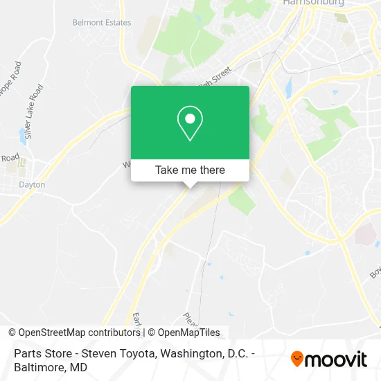 Parts Store - Steven Toyota map