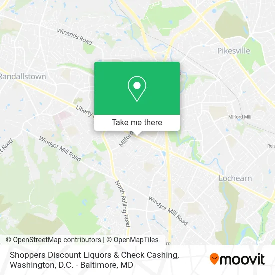 Shoppers Discount Liquors & Check Cashing map