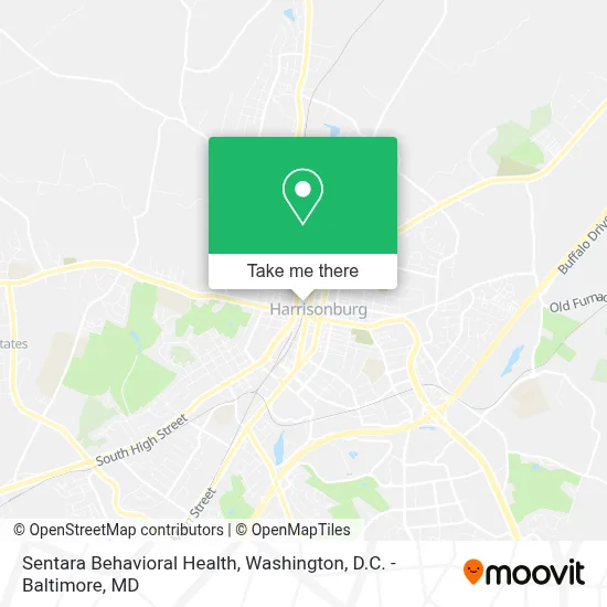 Sentara Behavioral Health map