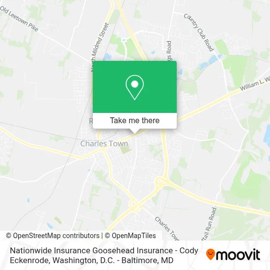 Nationwide Insurance Goosehead Insurance - Cody Eckenrode map
