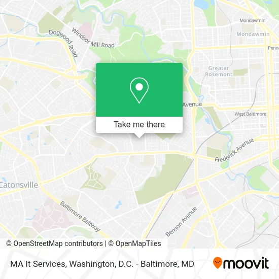 MA It Services map