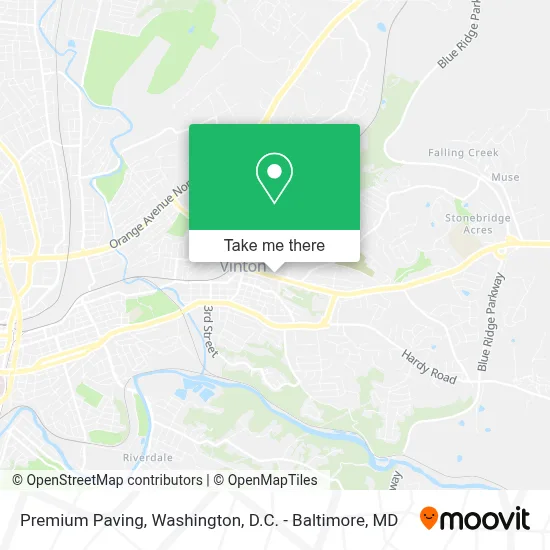 Premium Paving map