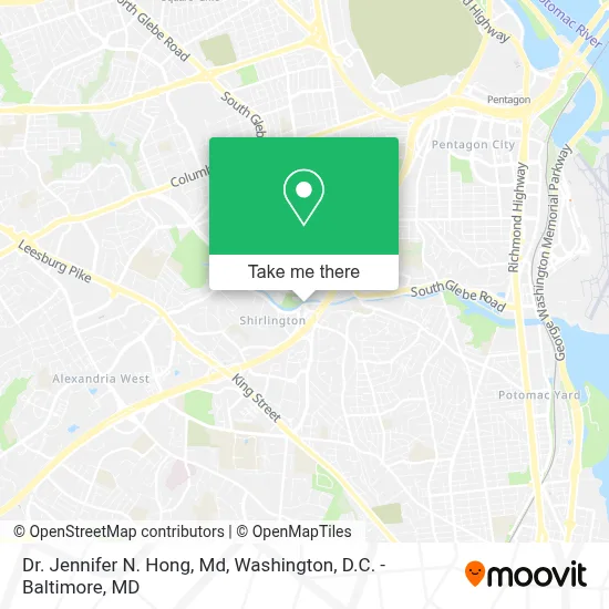 Dr. Jennifer N. Hong, Md map