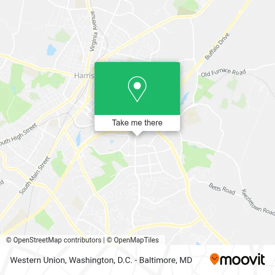 Western Union map