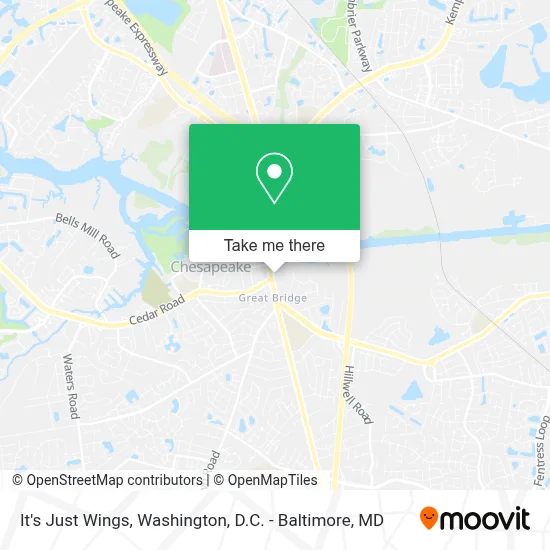 It's Just Wings map