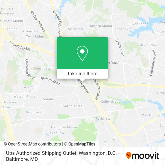 Ups Authorized Shipping Outlet map