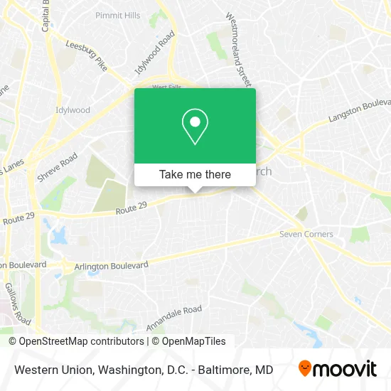 Western Union map