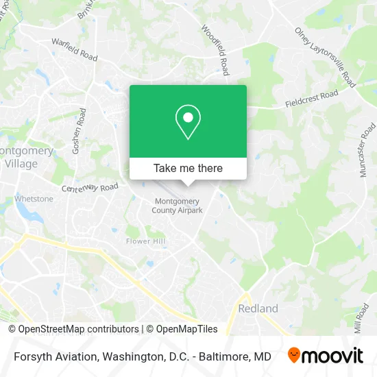 Forsyth Aviation map