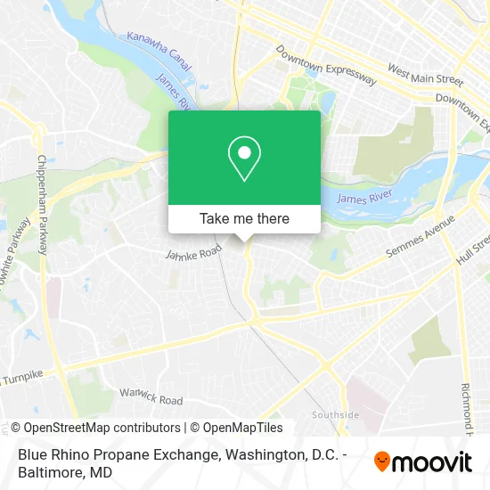 Blue Rhino Propane Exchange map