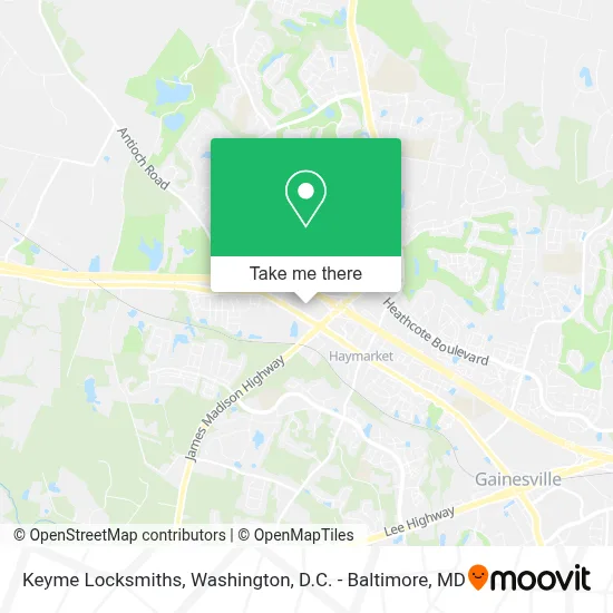 Keyme Locksmiths map
