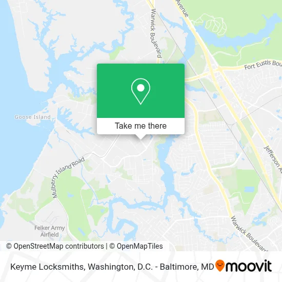 Keyme Locksmiths map