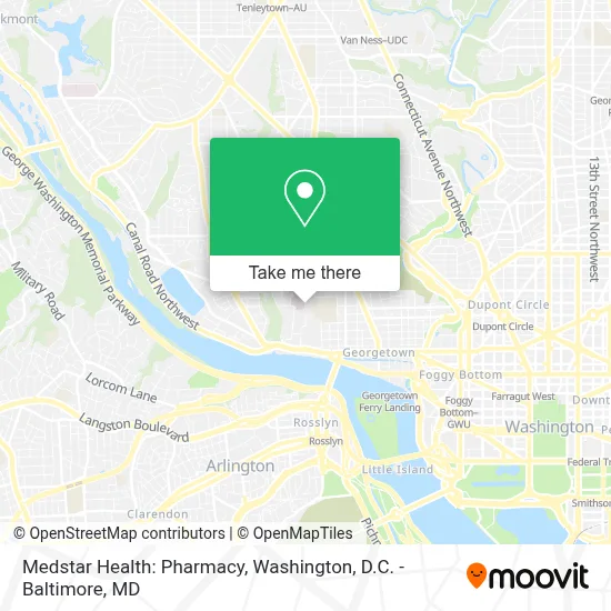 Medstar Health: Pharmacy map