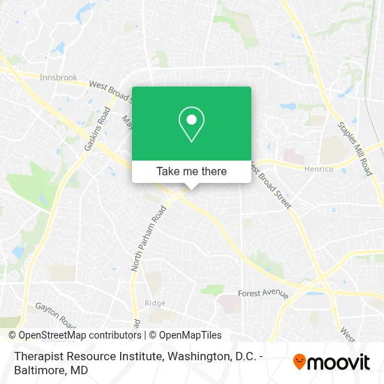 Therapist Resource Institute map