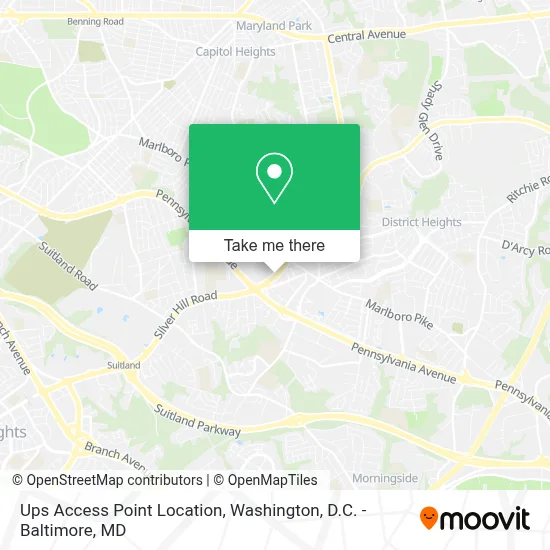 Ups Access Point Location map