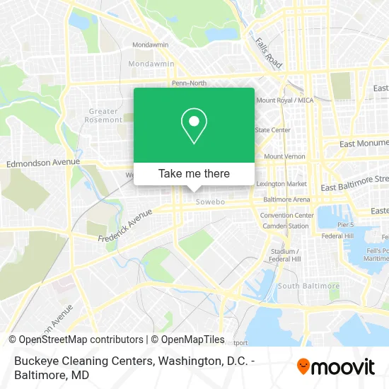 Buckeye Cleaning Centers map