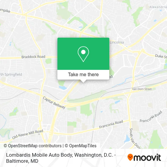 Lombardis Mobile Auto Body map