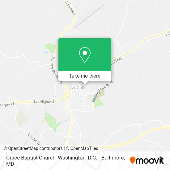 Grace Baptist Church map