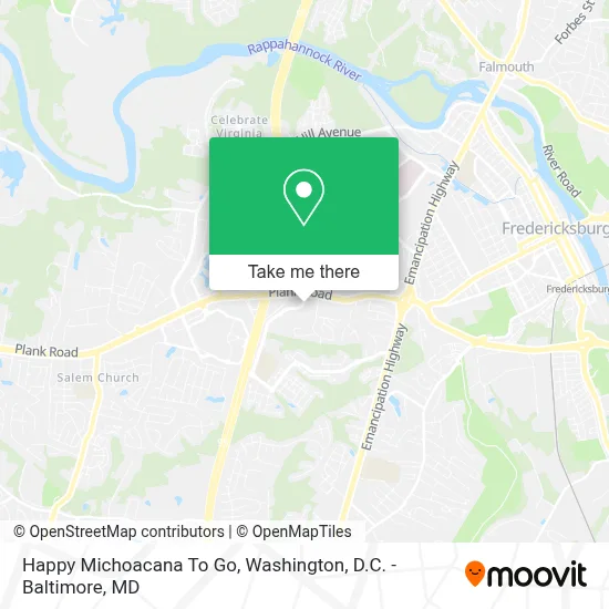 Happy Michoacana To Go map