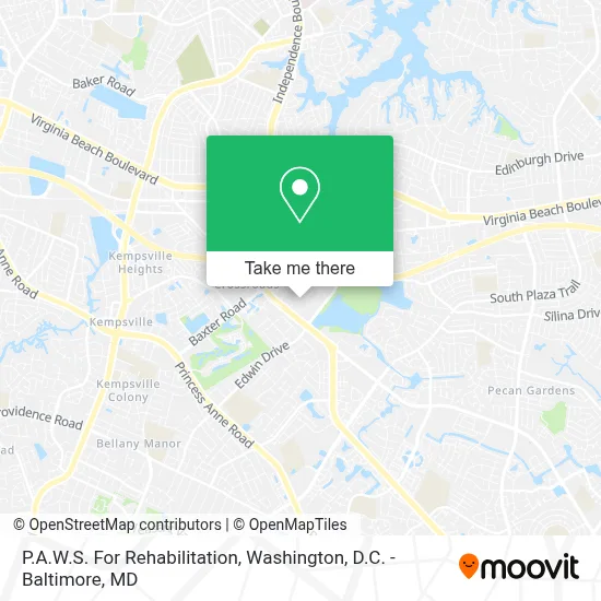 P.A.W.S. For Rehabilitation map