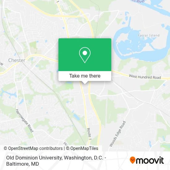 Old Dominion University map