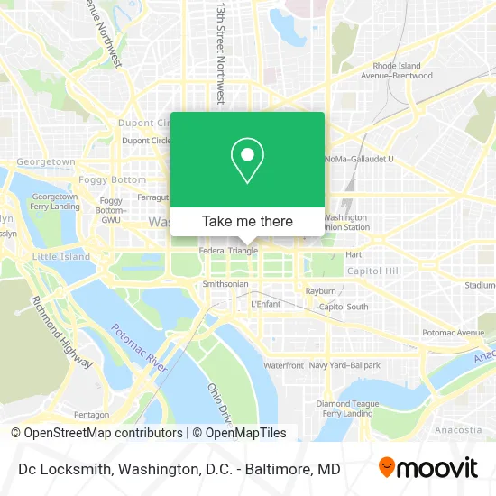 Dc Locksmith map