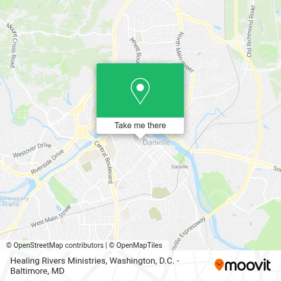 Healing Rivers Ministries map