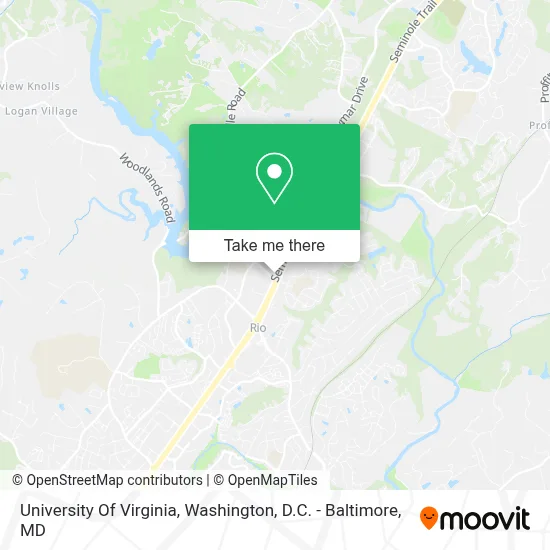 University Of Virginia map