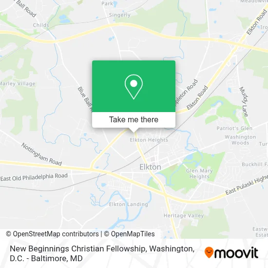New Beginnings Christian Fellowship map