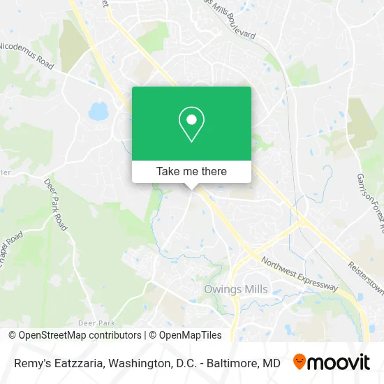 Remy's Eatzzaria map