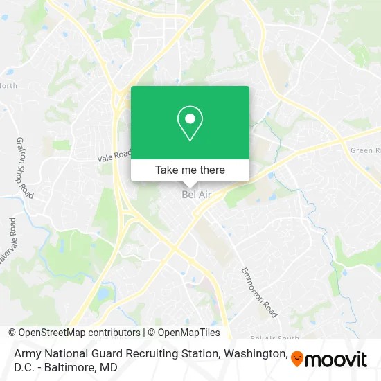 Army National Guard Recruiting Station map