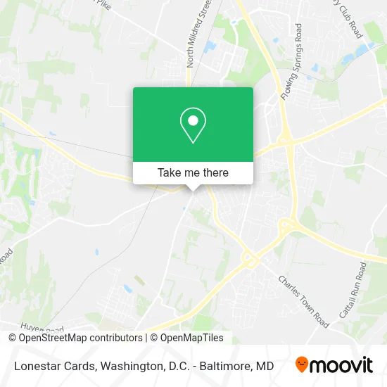 Lonestar Cards map