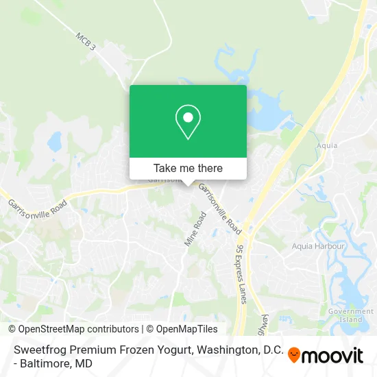 Sweetfrog Premium Frozen Yogurt map