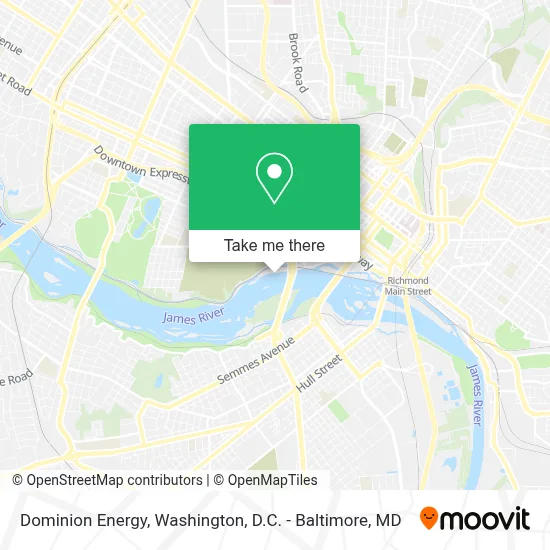 Dominion Energy map