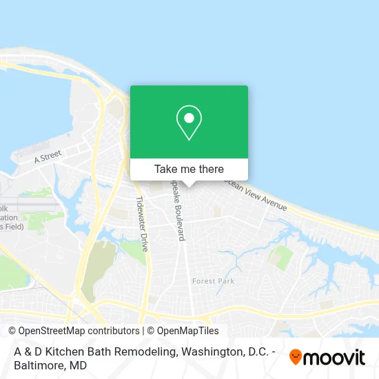 A & D Kitchen Bath Remodeling map