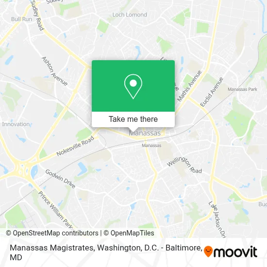 Manassas Magistrates map