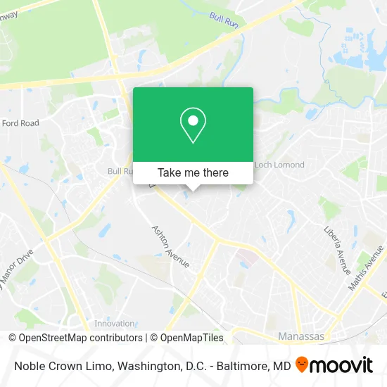 Noble Crown Limo map
