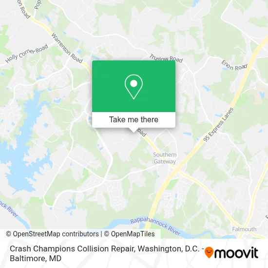 Crash Champions Collision Repair map