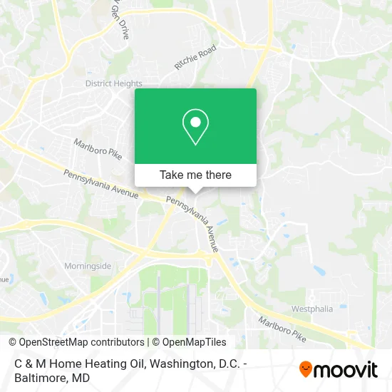 C & M Home Heating Oil map