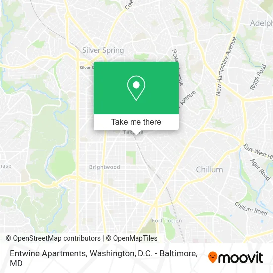 Entwine Apartments map
