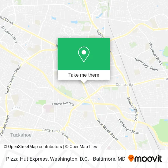 Pizza Hut Express map